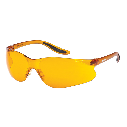 Lunettes de s&eacute;curit&eacute; s&eacute;rie Z500, Lentille Orange, Anti-&eacute;gratignures, ANSI Z87+/R&eacute;pond ou surpasse la norme CSA Z94.3 Les Distributions ICE