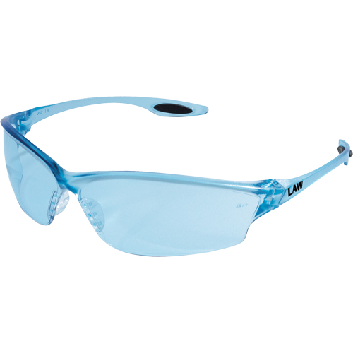 Law&reg; 2 Safety Glasses, Blue Lens, Anti-Scratch, ANSI Z87+ Les Distributions ICE