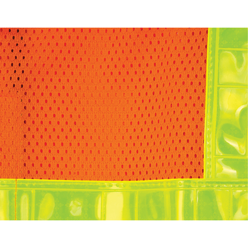 5-Point Tear-Away Traffic Safety Vest, High Visibility Orange, Medium, Polyester Les Distributions ICE