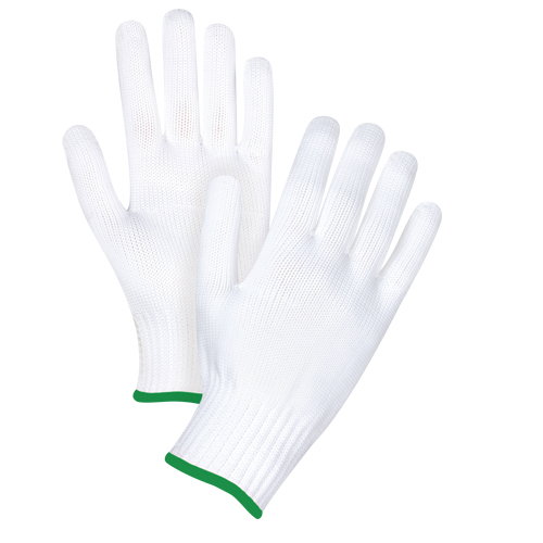 Gants tricot&eacute;s sans couture, Polyester, Calibre 10, Moyen Les Distributions ICE