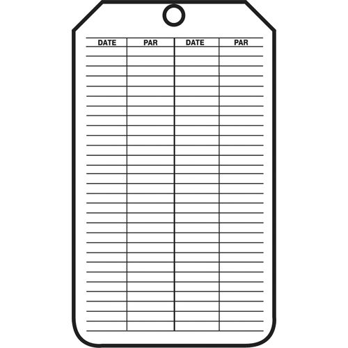 &eacute;tiquettes de s&eacute;curit&eacute; d'inspection et de contr&ocirc;le de l'&eacute;tat de l'&eacute;quipement, Plastique, 3-1/8" la x 5-7/8" h, Français Les Distributions ICE