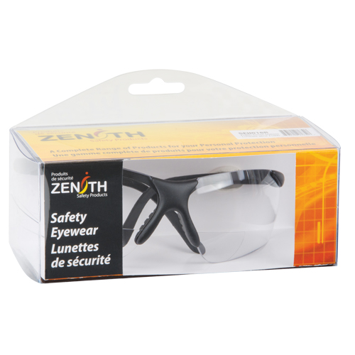 Z1800 Series Reader Safety Glasses, Anti-Scratch, Clear, 2.5 Diopter Les Distributions ICE