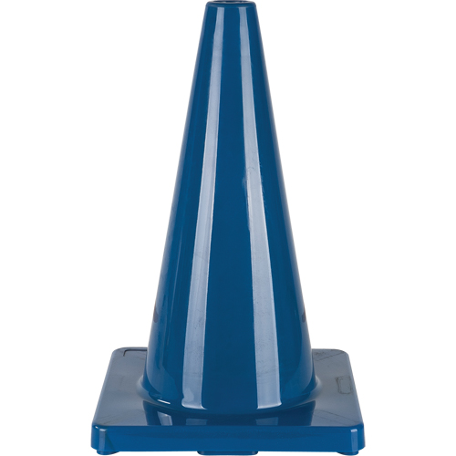 Coloured Traffic Cone, 18", Blue Les Distributions ICE