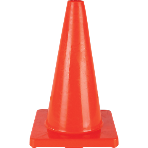 Coloured Traffic Cone, 18", Orange Les Distributions ICE