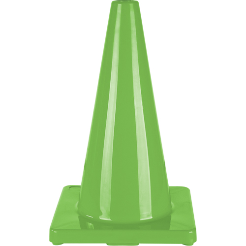 Coloured Traffic Cone, 18", Green Les Distributions ICE