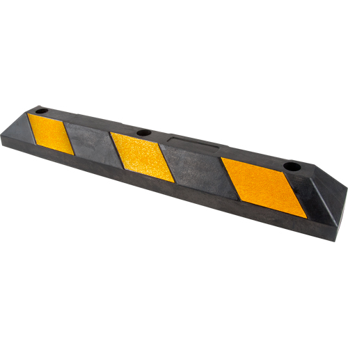 Parking Curb, Rubber, 3' L, Black/Yellow Les Distributions ICE