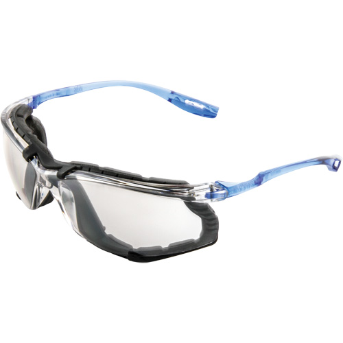 Lunettes de s&eacute;curit&eacute; avec joint en mousse Virtua, Lentille Miroir int&eacute;rieur/ext&eacute;rieur, Antibu&eacute;e, ANSI Z87+/R&eacute;pond ou surpasse la norme CSA Z94.3 Les Distributions ICE