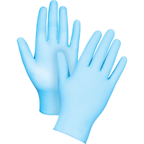 Tactile Medical-Grade Disposable Gloves, Medium, Nitrile/Vinyl, 4.5-mil, Powder-Free, Blue, Class 2 Les Distributions ICE