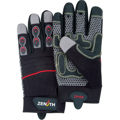 Gants pour m&eacute;canicien ZM400 de premi&egrave;re qualit&eacute;, Paume Synth&eacute;tique, Taille T-Grand Les Distributions ICE