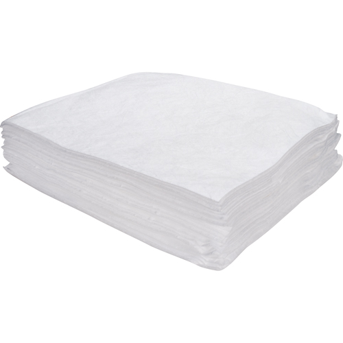 Premium Meltblown Sorbent Pads, Oil Only, 15" x 17", 8 gal. Absorbancy Les Distributions ICE