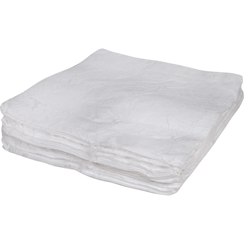 Premium Meltblown Sorbent Pads, Oil Only, 30" x 30", 50 gal. Absorbancy Les Distributions ICE