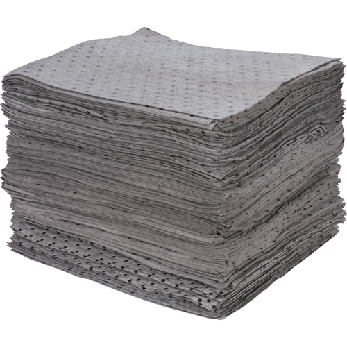 Feuilles absorbantes li&eacute;es de premi&egrave;re qualit&eacute;, Universel, 15" x 17", 30 gal. d'absorption Les Distributions ICE