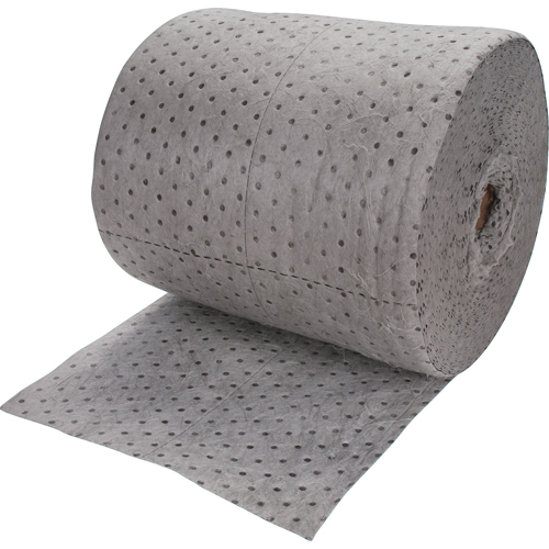 Rouleaux absorbants li&eacute;s de premi&egrave;re qualit&eacute;, Poids moyen, 150' lo x 15" la, Absorption 20 gal. Les Distributions ICE