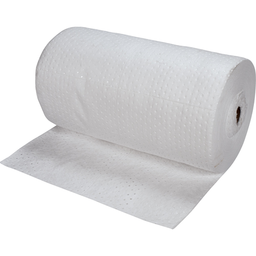 Rouleaux absorbants li&eacute;s de premi&egrave;re qualit&eacute;, Lourd, 150' lo x 30" la, Absorption 50 gal. Les Distributions ICE