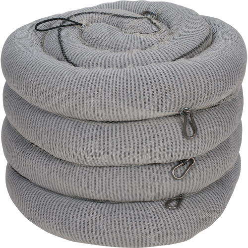 Premium Sorbent Boom, Universal, 10' L x 5" W, 35 Gal. Absorbancy, 4 /Pack Les Distributions ICE