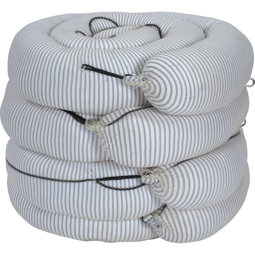 Barrage absorbant de premi&egrave;re qualit&eacute;, Universel, 10' lo x 8" la, Absorption 70 gal., 4 /pqt Les Distributions ICE