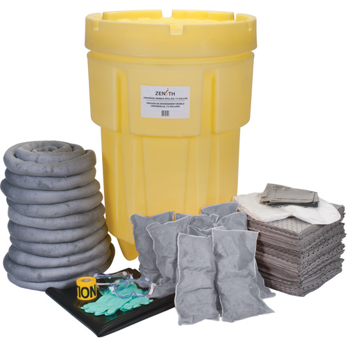 Premium Shop Spill Kit, Universal, Drum, 95 US gal. Absorbancy Les Distributions ICE