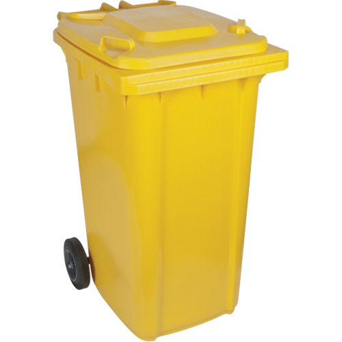 Yellow Mobile Container, Polyurethane, 63 Gallons/63 US gal. Les Distributions ICE