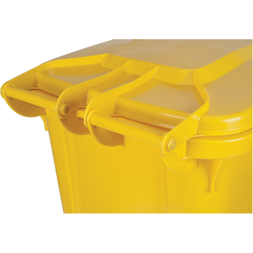 Yellow Mobile Container, Polyurethane, 63 Gallons/63 US gal. Les Distributions ICE