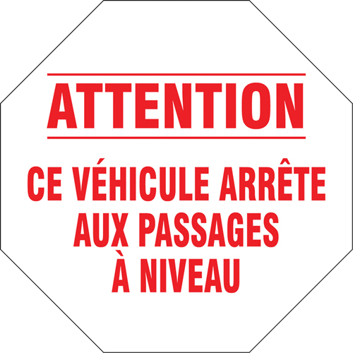 Panneau routier francais, Vinyle, 18" la x 18" h Les Distributions ICE