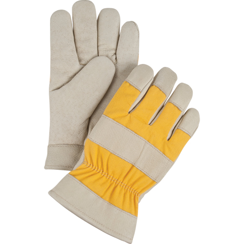 Gants de travail doubl&eacute;s pour l'hiver de premi&egrave;re qualit&eacute;, 2T-Grand, Paume en Cuir fleur de porc, Doublure en Molleton de mousse Les Distributions ICE