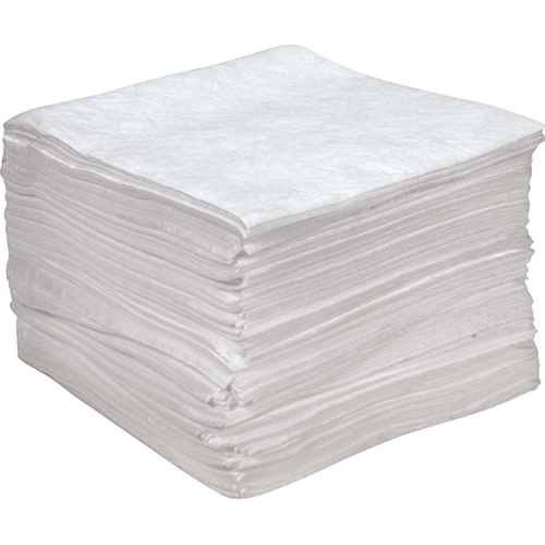 Premium Anti Static Sorbent Pads, Oil Only, 15" x 18", 25 gal. Absorbancy Les Distributions ICE