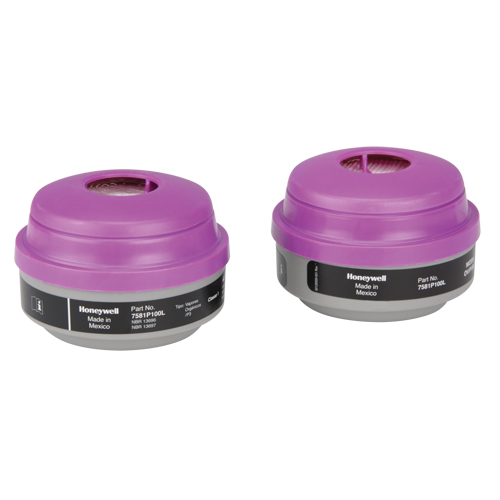 Cartouches pour respirateur s&eacute;rie N de North, Cartouche gaz/vapeur, Vapeurs organiques/P100 Les Distributions ICE