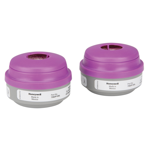 Cartouches pour respirateur s&eacute;rie N de North, Cartouche gaz/vapeur, Gaz acide/P100 Les Distributions ICE
