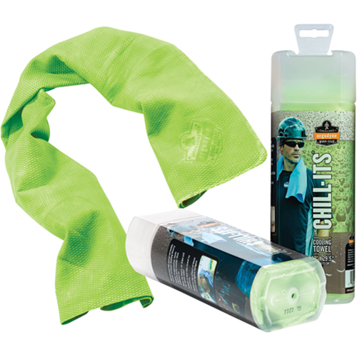 Serviettes de refroidissement 6602 Chill-Its, Lime haute visibilit&eacute; Les Distributions ICE