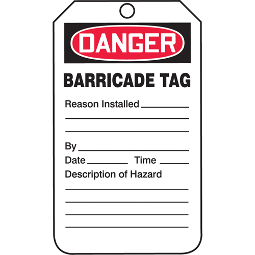 &eacute;tiquettes de s&eacute;curit&eacute;, Plastique, 3-3/8" la x 5-3/4" h, Anglais Les Distributions ICE