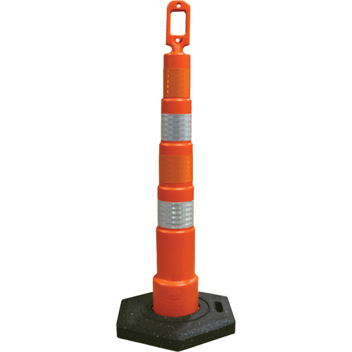 Grip N Go Trim Line Channelizers, 49" High, Orange Les Distributions ICE