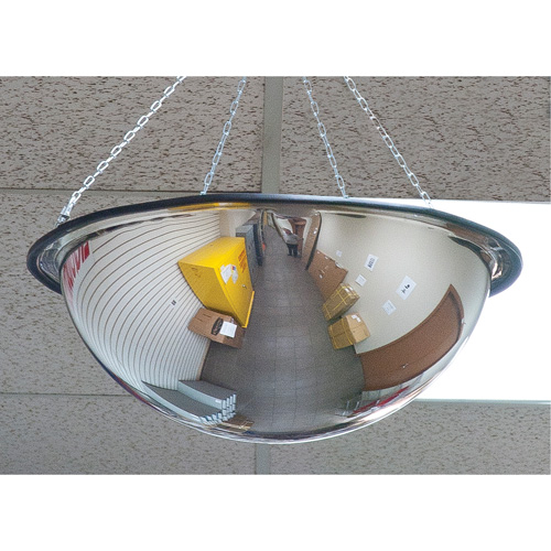Miroir en d&ocirc;me 360°, D&ocirc;me complet, Dessus ouvert, Diam&egrave;tre 20" Les Distributions ICE