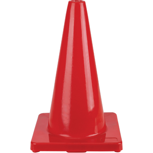 Coloured Traffic Cone, 18", Red Les Distributions ICE