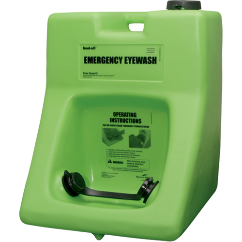 Douche oculaire Fendall Porta Stream II, Pressuris&eacute;, Capacit&eacute; 16 gal., Conformit&eacute; ANSI Z358.1 Les Distributions ICE