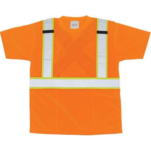 T-shirt conforme &agrave; la CSA, Polyester, Moyen, Orange Les Distributions ICE