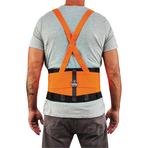 Ceinture de support dorsal haute visibilit&eacute; en &eacute;lasthanne ProFlex 100HV, &eacute;lastique, T-petit Les Distributions ICE