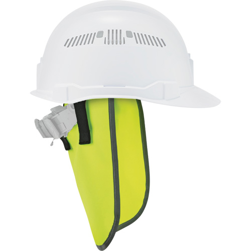 GloWear 8006 Hardhat Neck Shade, High-Visibility Lime Green Les Distributions ICE