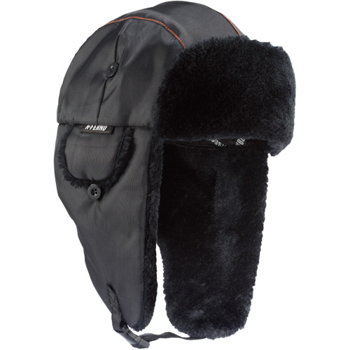 Chapeau de trappeur classique N-Ferno 6802, Doublure en Fourrure synth&eacute;tique, Moyen/Petit, Noir Les Distributions ICE