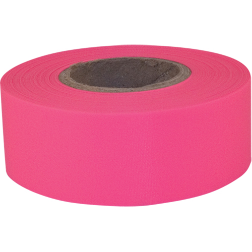 Sub-Zero Flagging Tape, 1.2" W x 150' L, Fluorescent Pink Les Distributions ICE