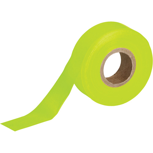 Flagging Tape, 1.188" W x 150' L, Fluorescent Lime Les Distributions ICE