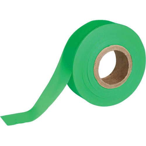 Flagging Tape, 1.188" W x 150' L, Fluorescent Green Les Distributions ICE