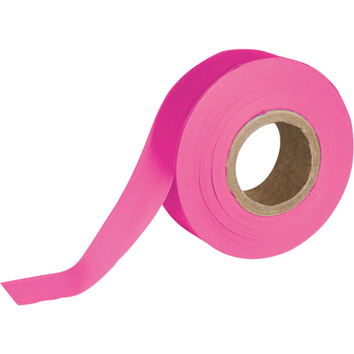 Ruban pour signalisation, 1,188" la x 150' lo, Rose fluorescent Les Distributions ICE