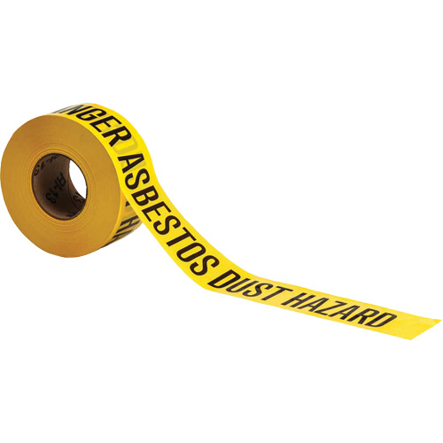 Ruban pour barricade, Anglais, 3" la x 1000' lo, 3 mils, Noir sur jaune Les Distributions ICE