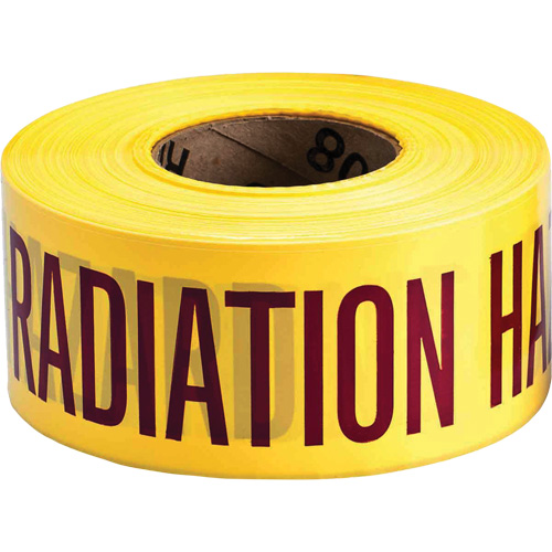 Ruban pour barricade, Anglais, 3" la x 1000' lo, 3 mils, Magenta/jaune Les Distributions ICE