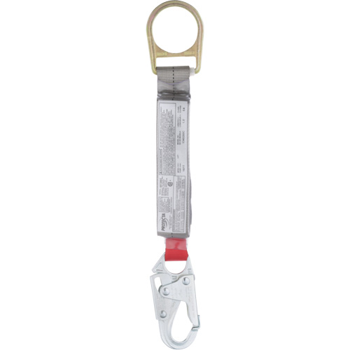 PRO Rope Shock-Absorber, 1.5', Snap Hook/Carabiner Center, Snap Hook Leg Ends, Nylon Les Distributions ICE