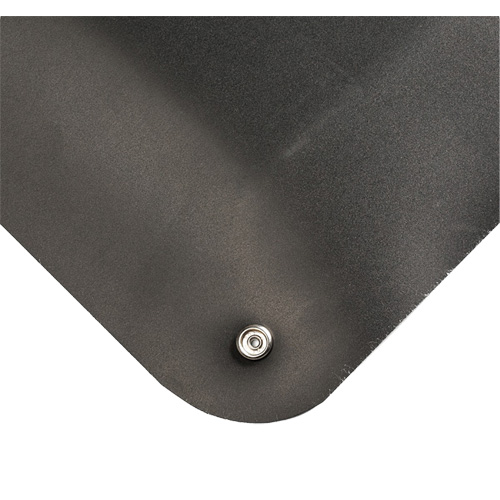 Tapis conducteur d'&eacute;lectricit&eacute; no 786, 3' la x 10' lo x 15/16" &eacute;p, PVC, Lisse, Noir Les Distributions ICE