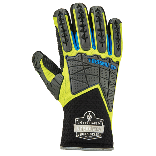 Gants thermiques &eacute;tanches et performant r&eacute;duisant les impacts dorsaux ProFlex, Petit, Paume en Su&egrave;de, Poignet S&eacute;curit&eacute; Les Distributions ICE