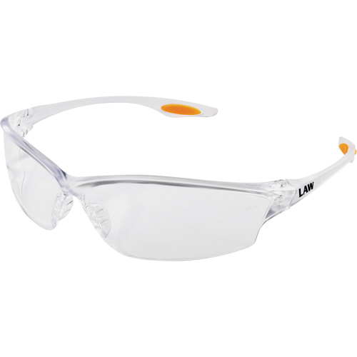 Law&reg; 2 Safety Glasses, Clear Lens, ANSI Z87+ Les Distributions ICE