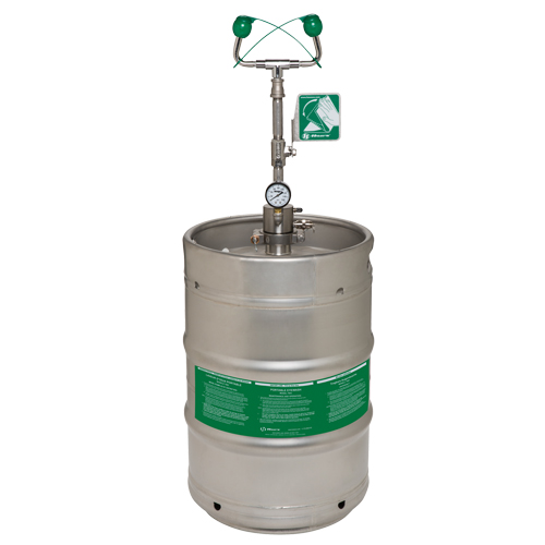 Douche oculaire d'urgence portable, Pressuris&eacute;, Capacit&eacute; 15 gal., Conformit&eacute; ANSI Z358.1 Les Distributions ICE