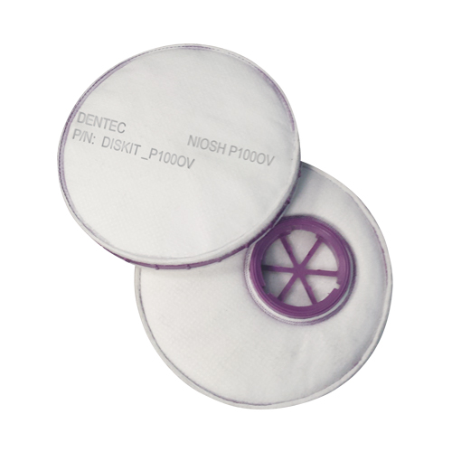 Filtre pour respirateur Diskit, Filtre contre les particules avec suppresion de vapeurs nuisibles, Vapeur organique/Filtre P100 Les Distributions ICE